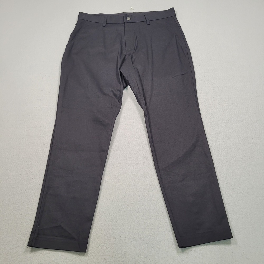 Fabletics Mens The High Side Chino Slim Fit‎ Pants Black 32x30